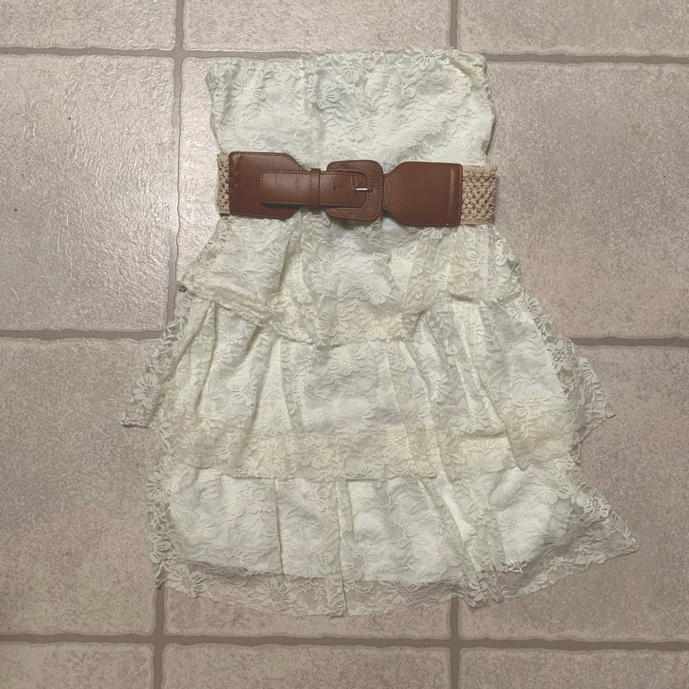Strapless Off-White Dress